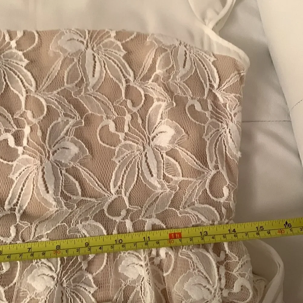 Danny & Nicole Floral Lace Flare Dress Size 10